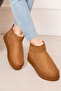 Platform Fur Lined Boots Brown - 2