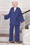 Side-Tie Aerobin Hijab Double Set Indigo - 3