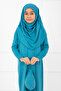 Hijab Children's Prayer Dress Turquoise - 2