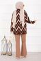 Lavin Zigzag Pattern Knitwear Sweater Brown - 6