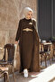 Braided Cardigan Set Brown