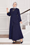 Casual Fit Aerobin Hijab Double Set Navy Blue - 4