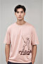 Men's Fencing Printed Oversize T-Shirt