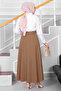 Mevlana Hijab Skirt Latte - 4