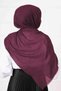 Bamboo Shawl Claret Red - 4