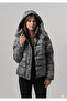 Women's Coats Hooded Printed Women's Coats with Gloves as a Gift - 2