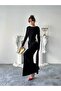 NOVA Maxi Elbise 3079 - Siyah
