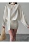 ANNA Mini Elbise 3087 - Beyaz - 5