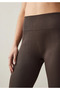 Women's Ribbed High Waist Gathering Stretchy Summer Leggings Breathable Lightweight Casual Sports Leggings - 8