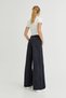 Unfading Black Lycra Super High Waist Loose Jean Palazzo Trousers. (SUPER HIGH.) Wide Leg. - 4