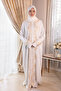 Women's Zip-Up One-Piece Leaf Embroidered Prayer Dress - 3
