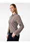 Long Sleeve Classic Collar Slim Fit Viscose Striped Shirt - 3