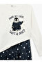 Comfortable Cut Penguin Printed Fleece Pajama Set - 6