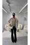 ELİSE CAPE CHIFFON BLOUSE - STONE - 5