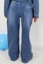 Girl's Jeans with Butterfly Print Detail on the Leg, Ages 6-12, Blue - 3