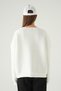 Alb guler rotund Sweat 1029 - 5