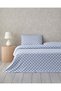 Natural Whirl Easy-Iron Single Duvet Cover Set 160X220 cm Blue - Beige