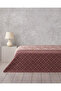 Jacobean Plaid King Size Multi-Purpose Cover 240X220 cm Burgundy - 2