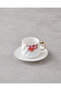 Misty Blossom New Bone China 4 Piece Coffee Cup Set for 2 People 90 ml Colorful - 3