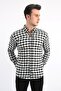 Men's Casual Small Checkered Shirt - 2