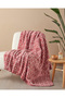 Sweet Hearts Acrylic Cotton Tv Blanket 130X170 cm Pink - 2