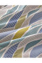 Modern Braid Easy-Iron Single Bed Sheet Duvet Cover Set 160X220 cm Green-Blue - 6