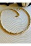 Gold-Silver Color Dorica Necklace 41+4 cm Acr4498 - 3