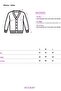 6931 Women's Buttoned Corded Fabric Knitwear Cardigan Dark Blue - 3