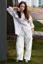 Beige Girl's Cargo Pocket 2 Piece Set 20504 - 5