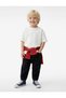 Cotton Relaxed Fit Denim Trousers with Elasticated Waist and Buttons