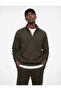 Regular Fit Long Sleeve Basic Half Zip Sweatshirt