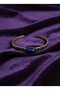 Antique Copper Handcuff Bracelet with Lapis Lazuli Stone - 4
