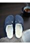 Anatomical Unisex Natural Cork Sole Real Fur Felt Slippers - 4