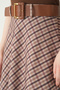 Beige Patterned Belt piece skirt 1344 - 4
