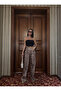 Metallic Snake Print High Waist Wide Leg Pants - 5