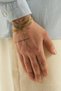 Loramir Gold Color Men's Stainless Steel Mesh Weave Model Chain Bracelet (3.8mm) - 2