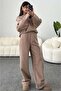 Beige Boucle Women's Tracksuit Sh195 - 2