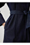 Kuplu Beli Belted Denim Hijab Dress - Light Navy Blue - - 5