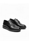 BA0003 Laced Classic Black High Black Sole Casual Men's Shoes - 4