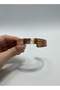 Ataturk Signed Pure Copper Bracelet with Moon and Star Detail