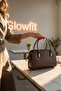 Patent Leather Brown Leather Mini Women's Bag Gold Detailed Zippered Short Handle Shoulder Bag