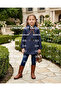 Girl's Trench Coat Navy Blue Trench Coat - 7