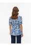 Bluse Normal geschnitten V-Ausschnitt Top - 3