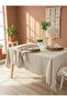 Organic Raw Linen Cream Tablecloth - 6