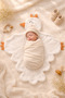 Wellsoft Plush Baby Blanket with Motherly Softness – Winter Lamb Fabric Little Bird Blanket - 2