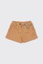 Baby Girl Elastic Waist Salmon Shorts with Bow Detail