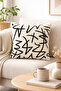 Abstract Jacquard Woven Throw Pillow Cover (43X43 cm)