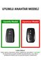 Toyota Compatible C-Hr, Corolla, Rav4, Camry, Land, Cruiser, Prius, Prado Leather Look Tpu Key Case Cover (Red) - 2