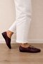 Women's Leather Buckle Comfortable Flats - 3