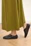 Women's Leather Buckle Comfortable Flats - 2